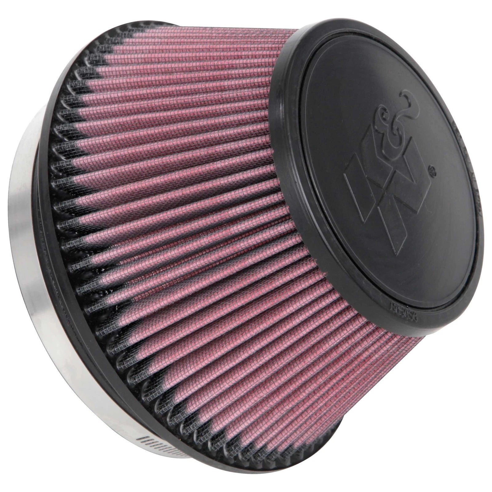 K&N RU-1009 Universal Round Tapered Performance Washable Air Filter for Intake