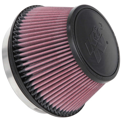 K&N RU-1009 Universal Round Tapered Performance Washable Air Filter for Intake