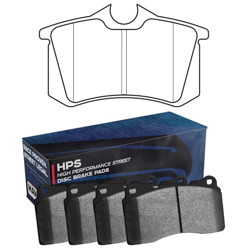 Hawk HB364F.642 Street Rear Bra | VW Golf GTi/GLS Turbo/GLX / Audi TT (89-06) (HB364F.642)