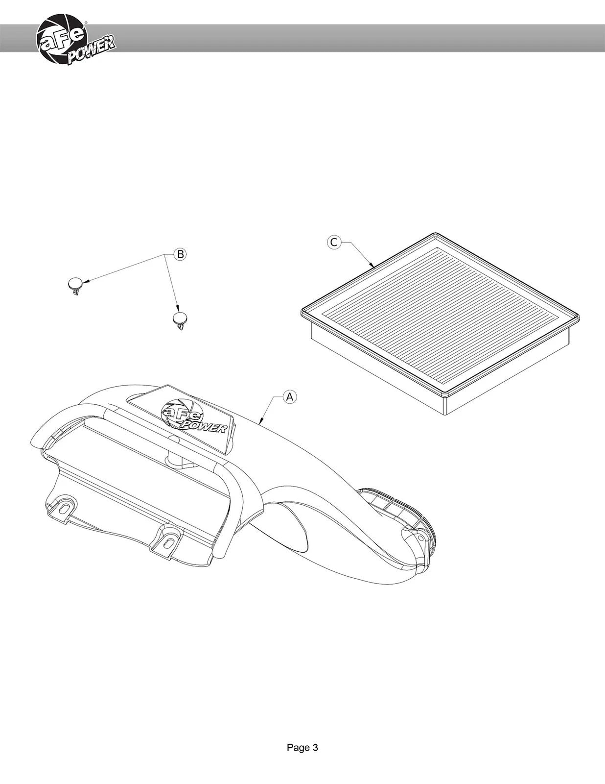aFe 21-24 Ford F-150 V6/V8 Dynamic Air Scoop w/ Pro DRY S Filter | Ford F-150 (21-24) (55-11001D)