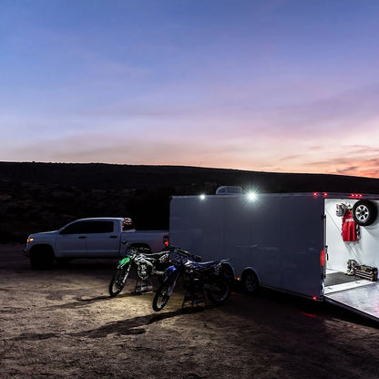 Rigid Industries Rigid SR-L Series LED Light Pod - Red Halo / Surface / Pair (RIG53122)