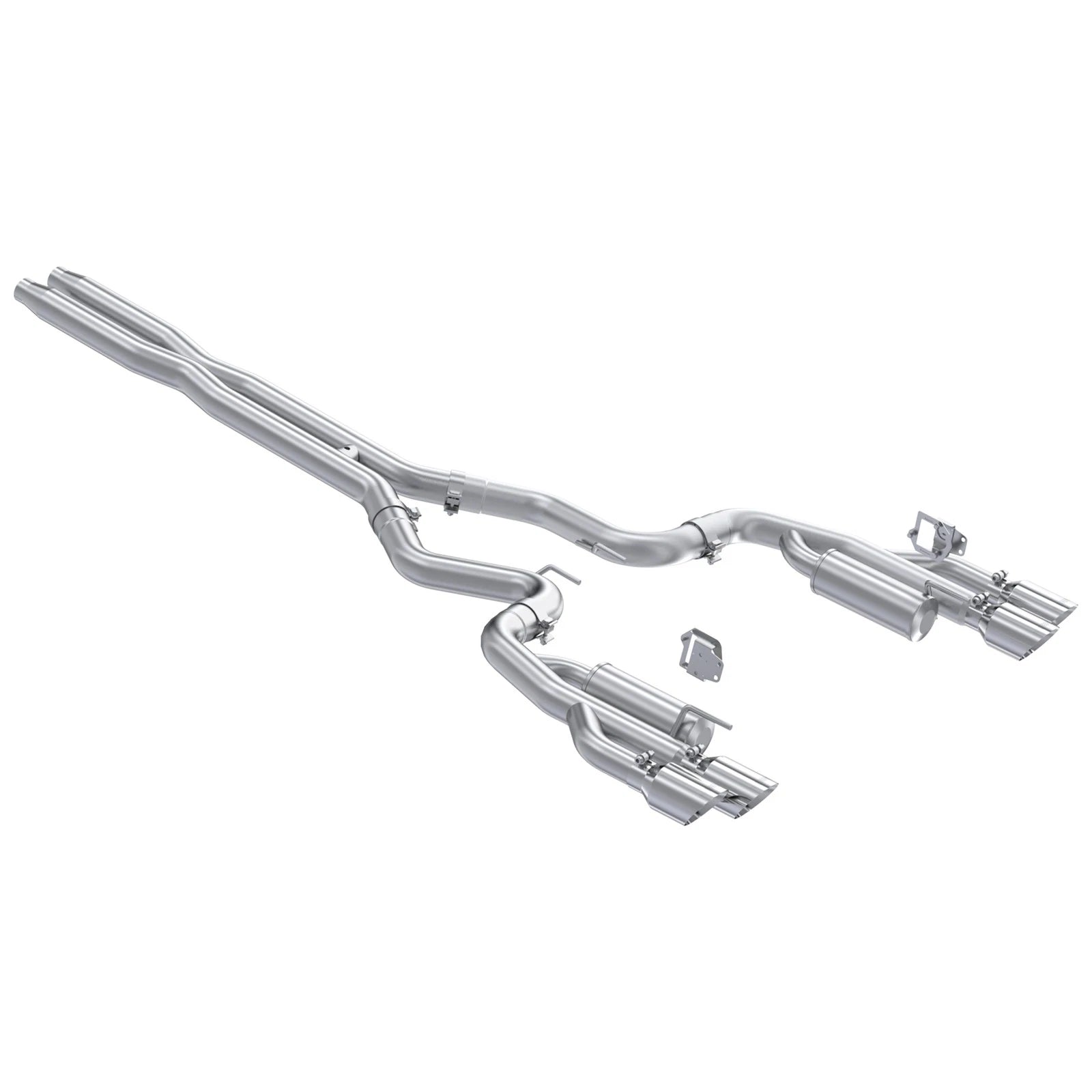 MBRP Armor Pro 3in T304 SS Cat-Back Dual Split Exhaust | Ford Mustang 5.0L (24+) (S7282304)