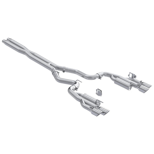MBRP Armor Pro 3in T304 SS Cat-Back Dual Split Exhaust | Ford Mustang 5.0L (24+) (S7282304)