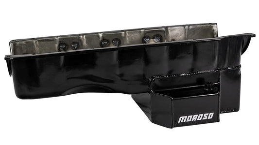 Moroso Chevrolet Big Block Gen 5/6/GM A Body Road Race Baffled Wet Sump 6.5qt 8in Steel Oil Pan