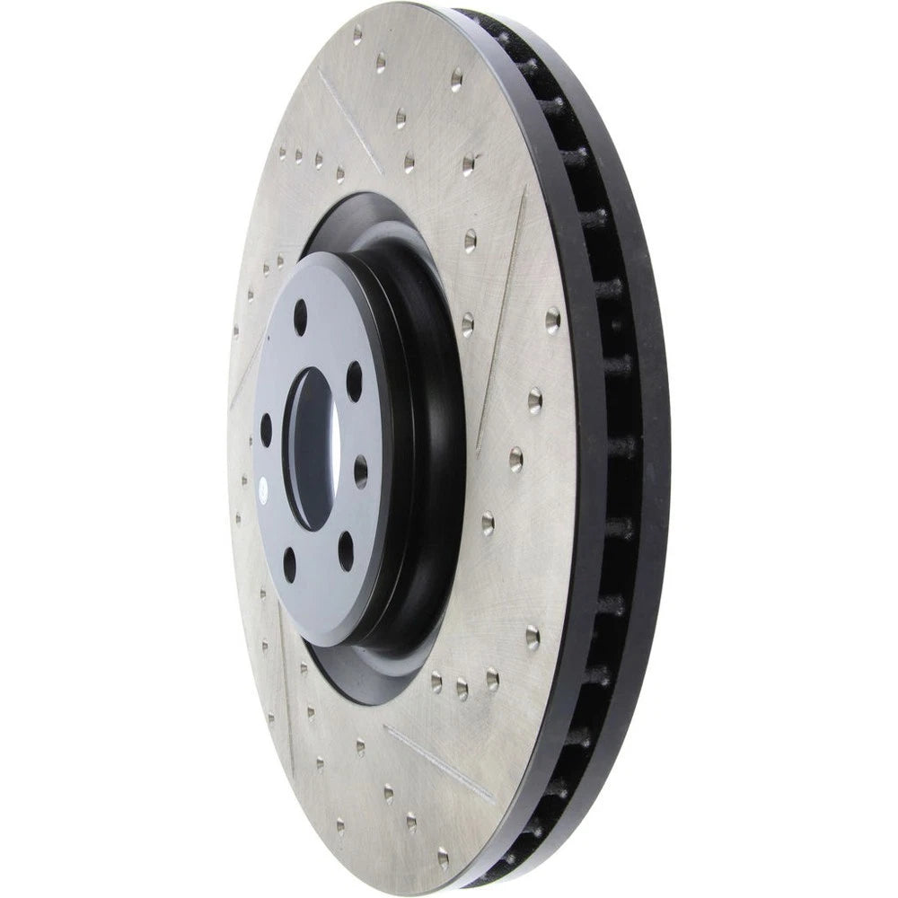 StopTech 127.33134L Front Left Drilled Disc Brake Rotor for 12-19 A6 / 11-18 A7