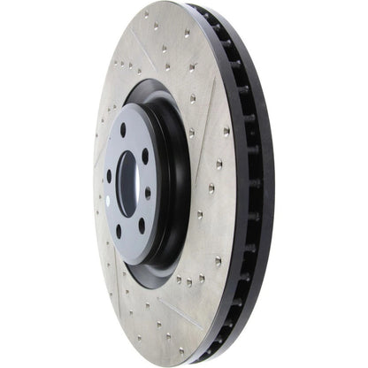 StopTech 127.33134L Front Left Drilled Disc Brake Rotor for 12-19 A6 / 11-18 A7