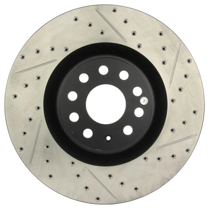 StopTech 127.33112L Front Left Drilled Brake Rotor for 08-13 Audi S3 / 09-11 CC