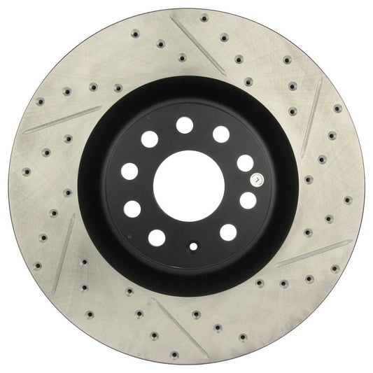 StopTech 127.33112L Front Left Drilled Brake Rotor for 08-13 Audi S3 / 09-11 CC