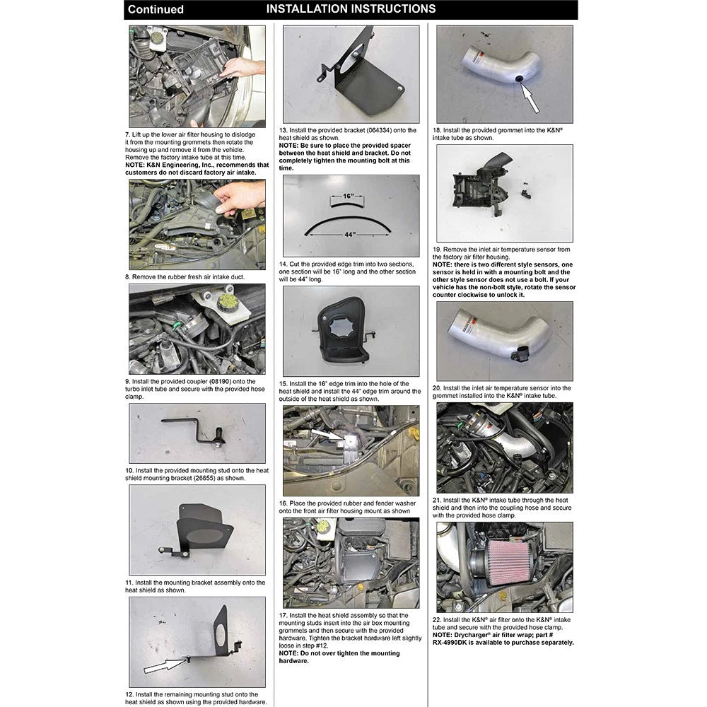 K&N Typhoon Cold Air Intake | Ford Escape 2.0L/1.6L L4 (69-3537TS)