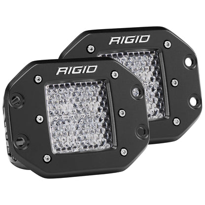 Rigid Industries Rigid D-Series LED Pro Light - Diffused / Flush / Pair (RIG212513)
