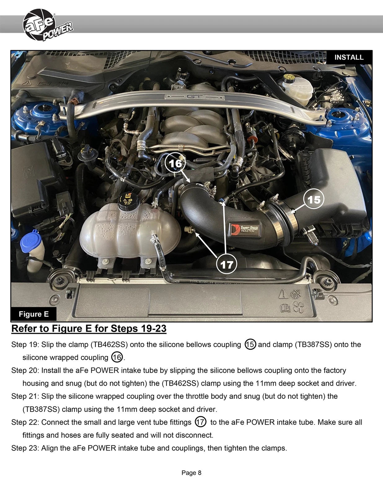 aFe Super Stock Induction System | Ford Mustang V8-5.0L (18-20) (55-10005D)