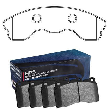 Hawk Performance Front HPS Street Brake Pads | Chevy Corvette (2006–2010) (HB658F.570)