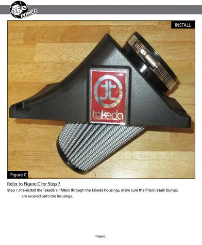 aFe Takeda Stage-2 Pro 5R Cold Air Intake System | Infiniti Q50 (14-15) (TR-3019B-R)