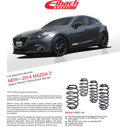 Eibach Pro-Kit Performance Springs | 2014-2018 Mazda 3 (5557.140)