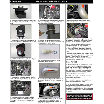 K&N Engineering Silver Typhoon Cold Air Intake: Ford Taurus SHO 3.5L V6 2011