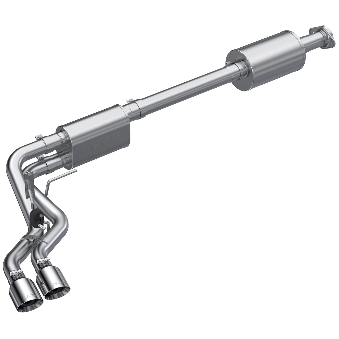 MBRP Aluminized Dual Pre-Axle Cat Back Exhaust w/ 2.5in OD Tips | Ford F150 (21+) (S5219AL)