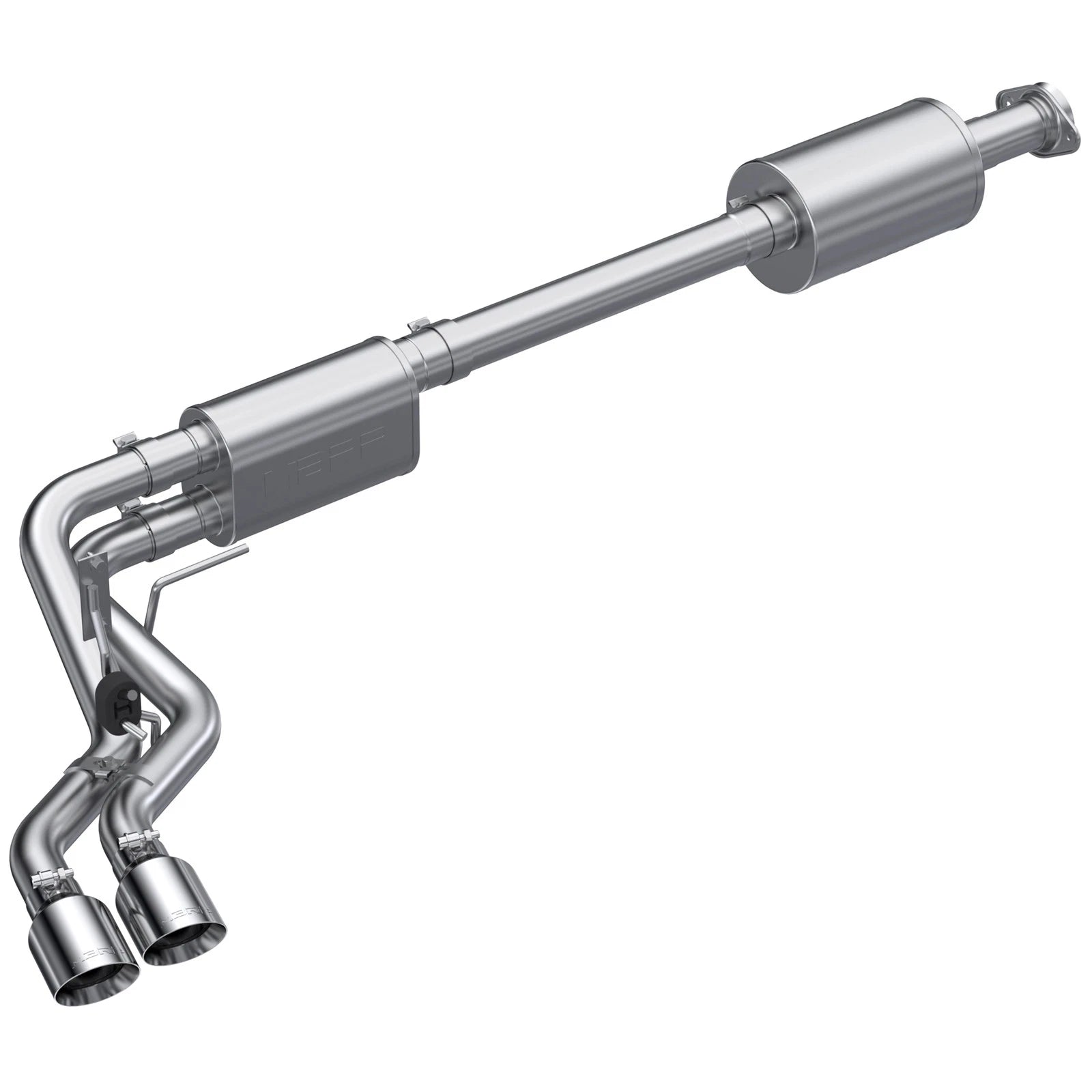 MBRP Aluminized Dual Pre-Axle Cat Back Exhaust w/ 2.5in OD Tips | Ford F150 (21+) (S5219AL)