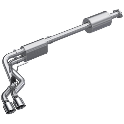 MBRP Aluminized Dual Pre-Axle Cat Back Exhaust w/ 2.5in OD Tips | Ford F150 (21+) (S5219AL)