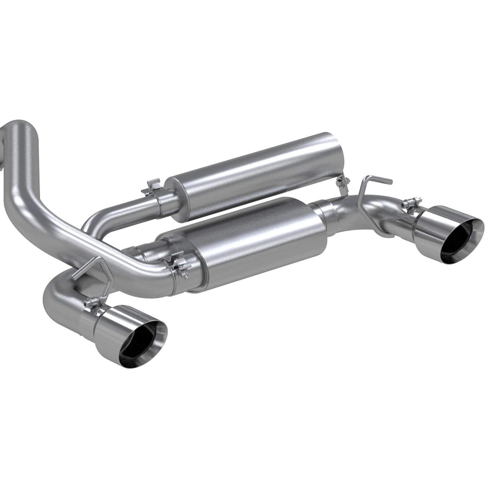 MBRP 3in Dual Outlet T409 Stainless Steel Cat-Back Exhaust | Ford Focus RS (16+) (S4203409)