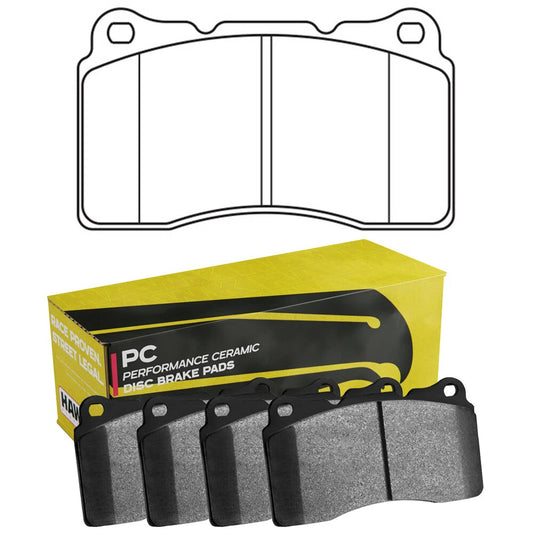Hawk Performance Ceramic Front Brake Pads | Multiple Fitments (HB453Z.585)