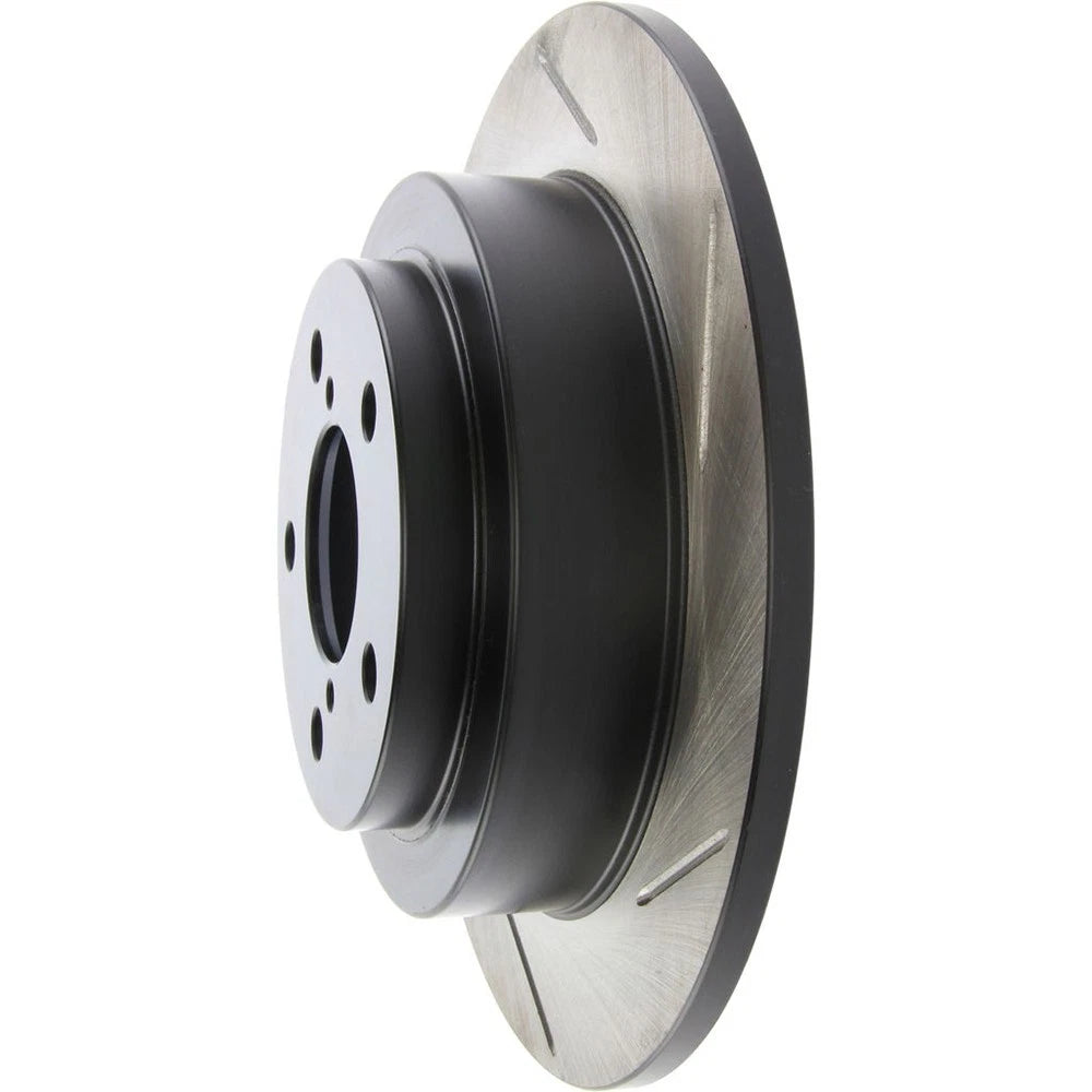 Stoptech Power Slot Rear Shortstop Slotted Brake Rotor | 2002-2005 Subaru WRX (126.47011SL)