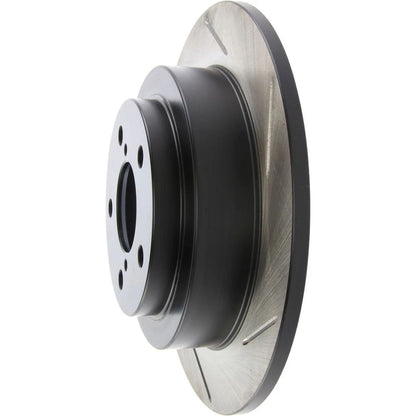 Stoptech Power Slot Rear Shortstop Slotted Brake Rotor | 2002-2005 Subaru WRX (126.47011SL)