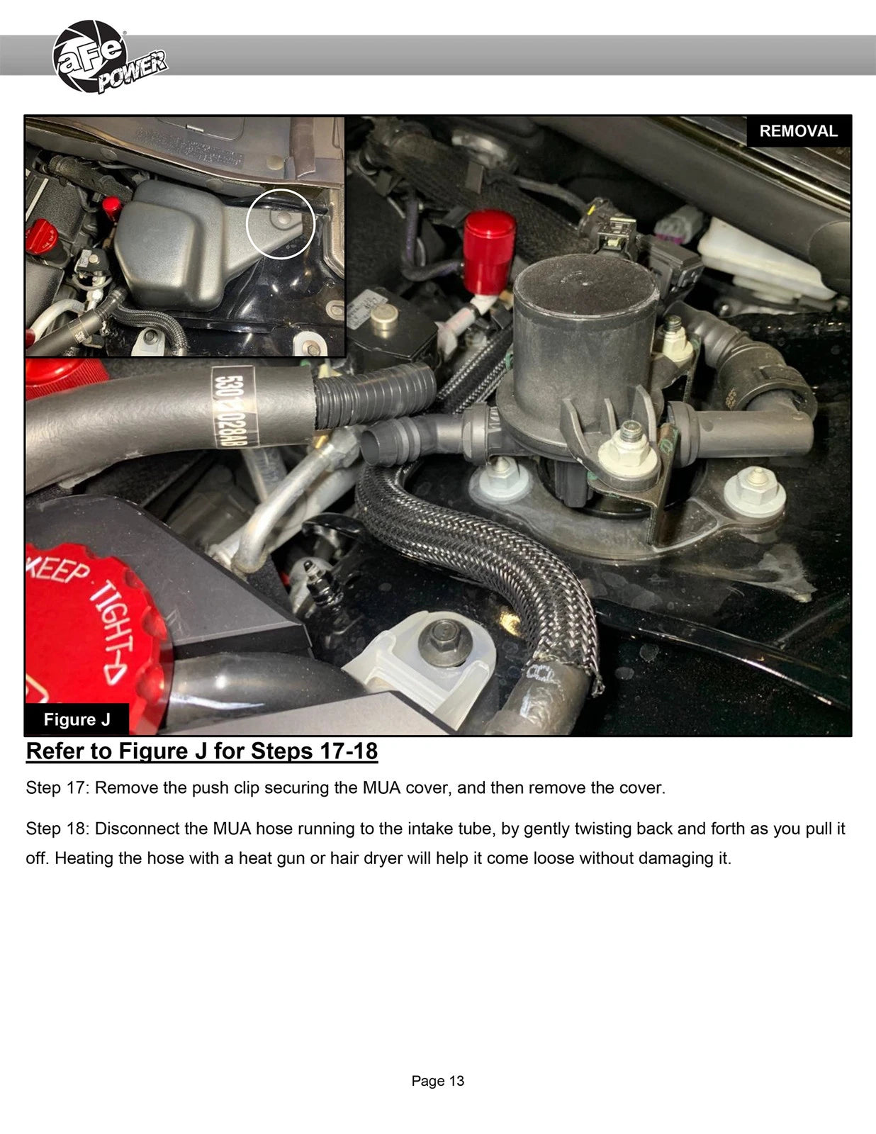 aFe Track Series Stage-2 Carbon Fiber Intake System | Dodge Charger SRT Hellcat Redeye (21-23) (57-10027D)