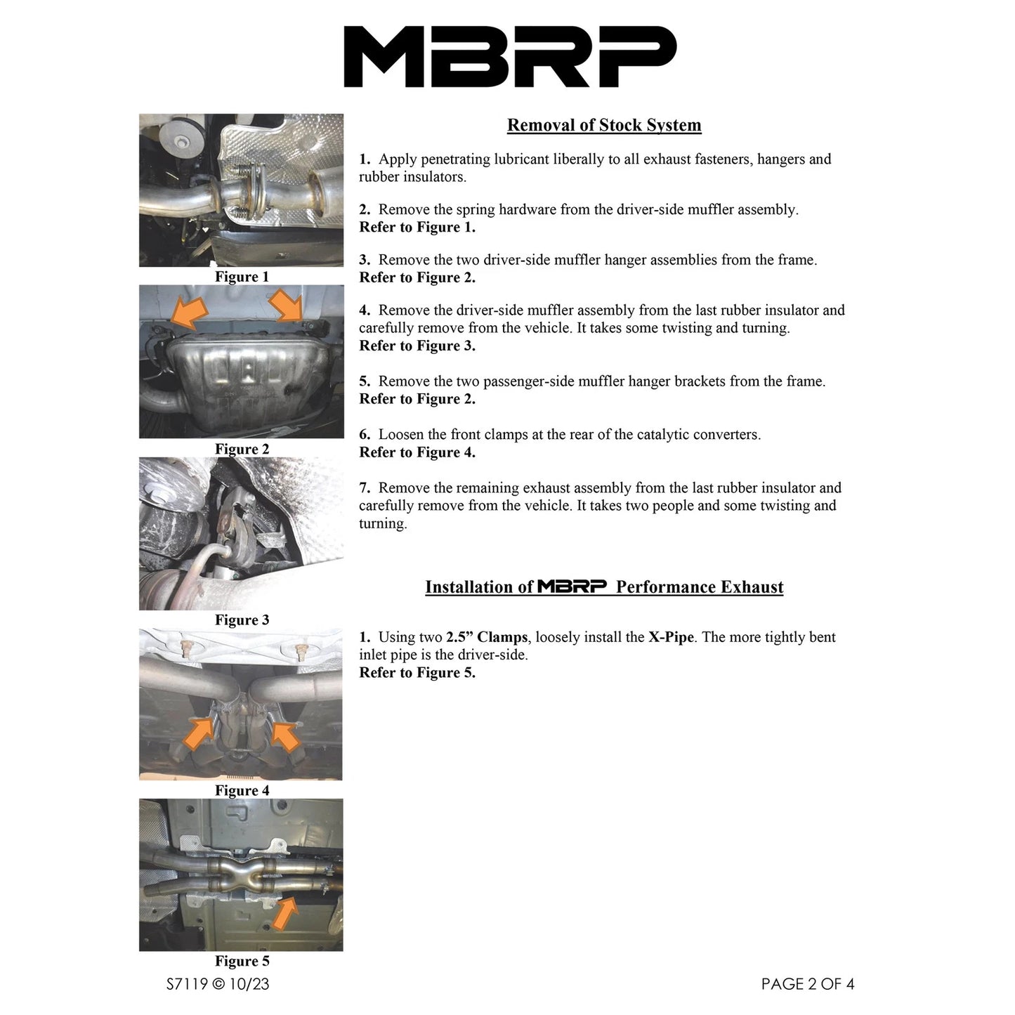 MBRP 3in Dual Rear Alum Cat-Back Exhaust Dodge Charger 15-16 (S7119AL)