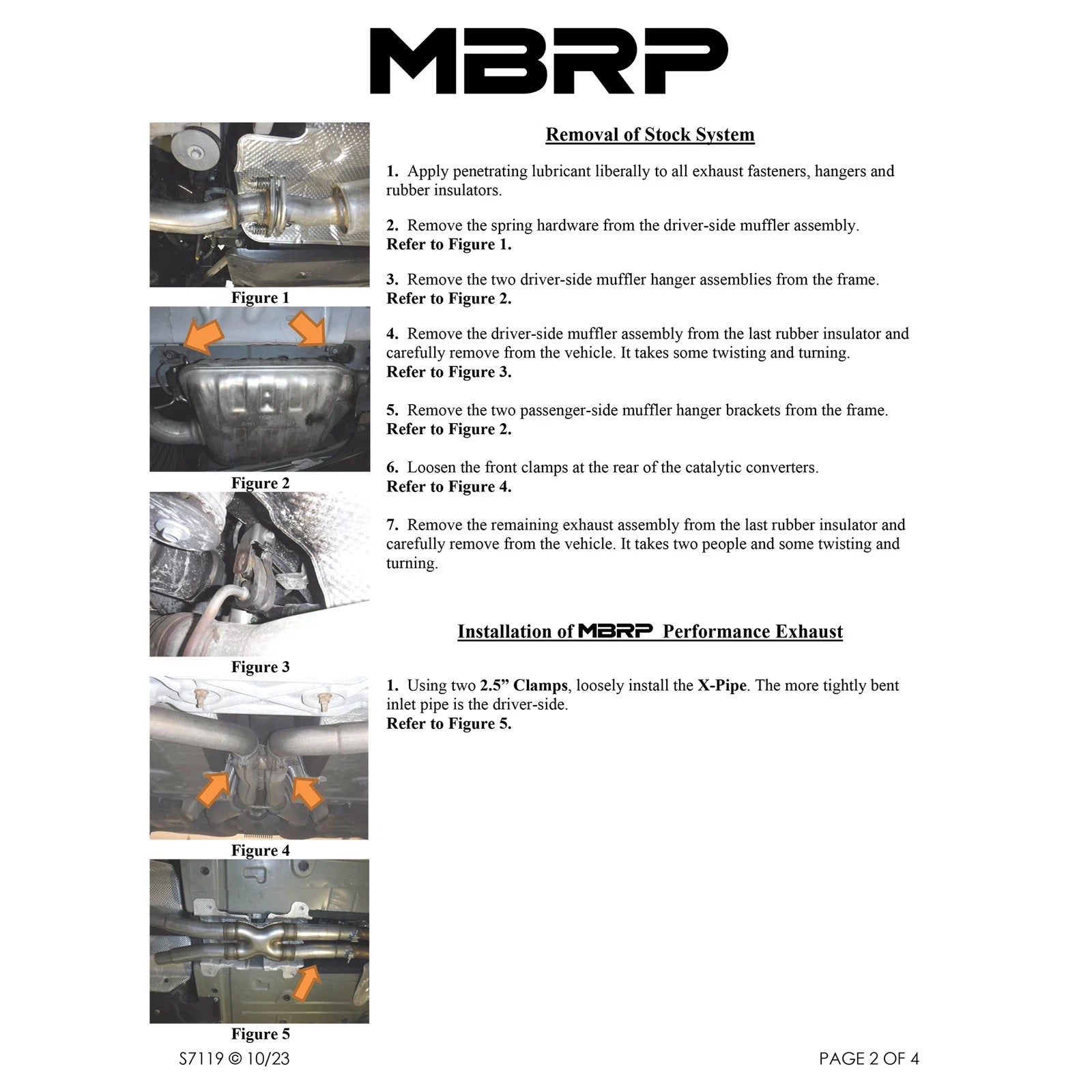 MBRP 3in Dual Rear Alum Cat-Back Exhaust Dodge Charger 15-16 (S7119AL)