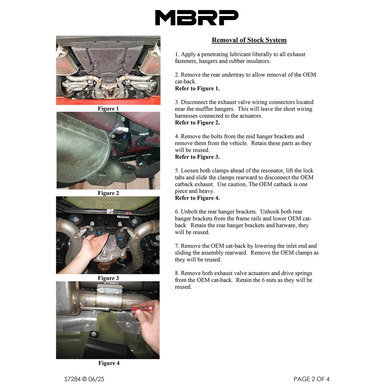 MBRP 2024 Ford Mustang Dark Horse 3in Dual Split Rear Exit Exhaust w/ Quad CF Tips | Ford Mustang (24+) (S72843CF)