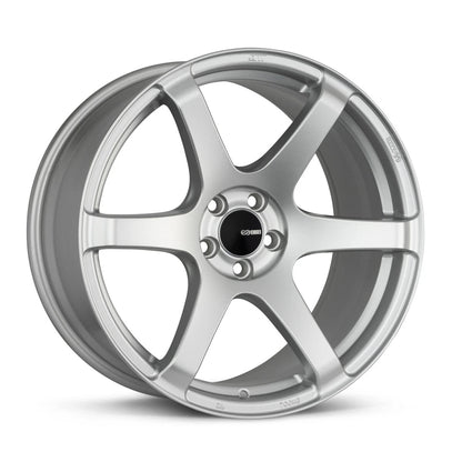 Enkei T6S Matte Silver | 18x8.5" +35mm | 5x114.3mm Wheel
