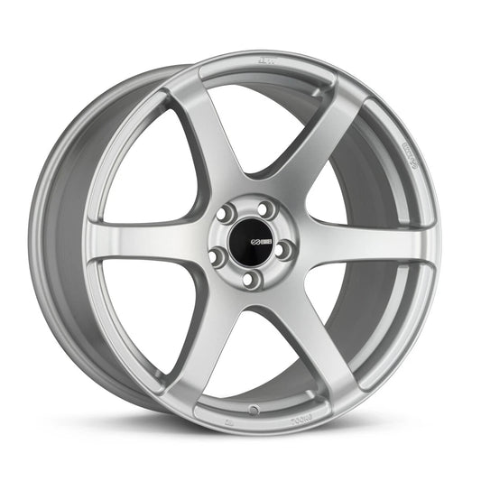Enkei T6S Matte Silver | 18x8.5" +35mm | 5x114.3mm Wheel