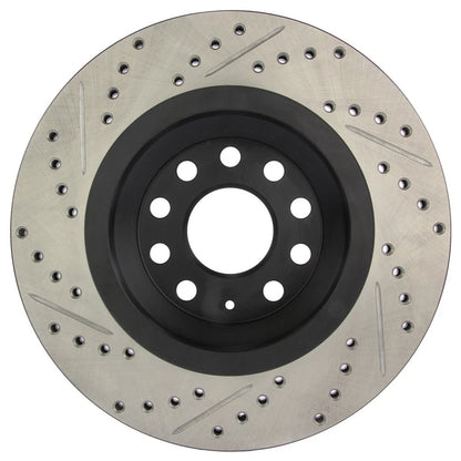 StopTech 127.33113L Rear Left Drilled Brake Rotor for 2008-19 Audi S3 / 09-17 CC