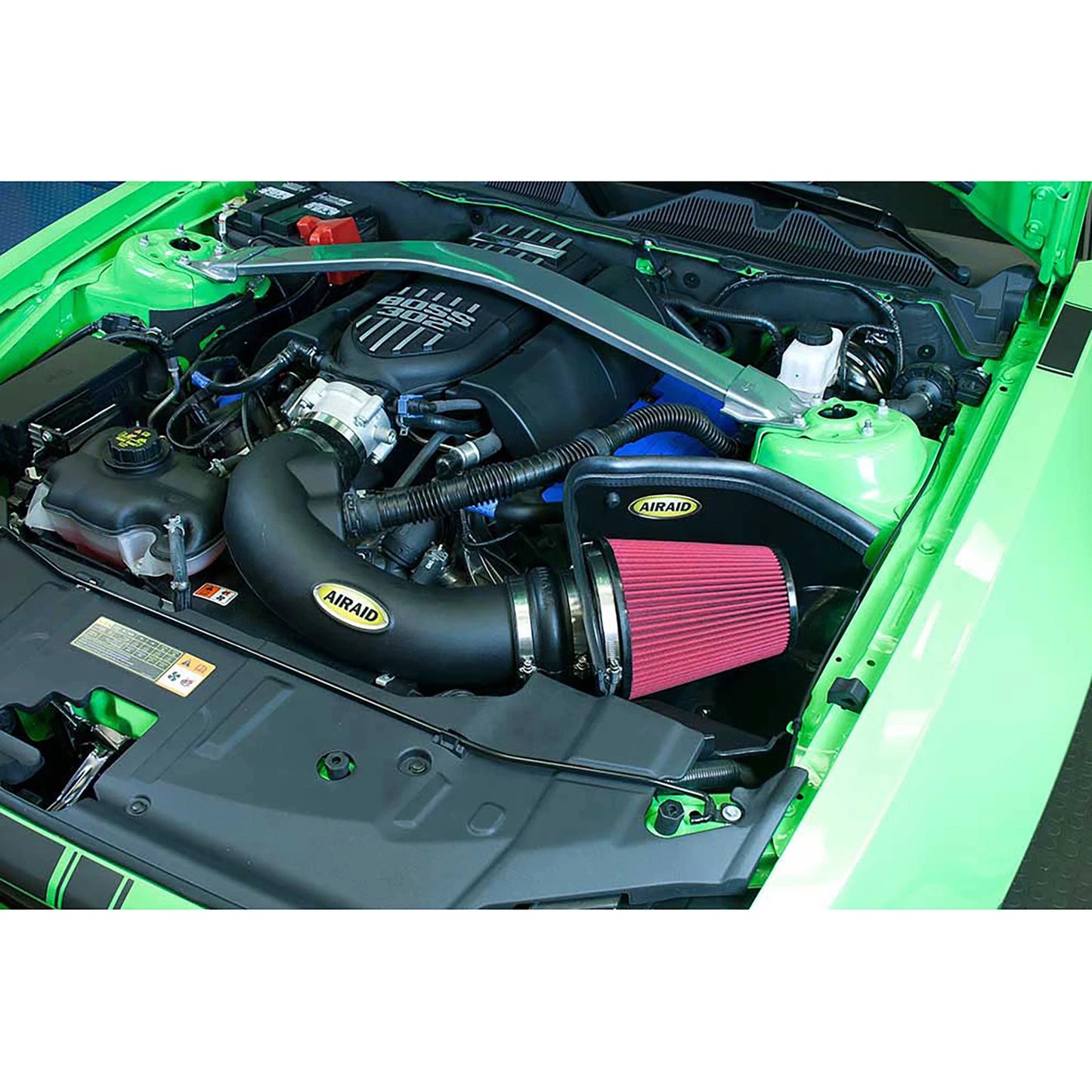 Airaid 12-13 Ford Mustang Boss 302 MXP Intake System w/ Tube (Oiled / Red Media) | Ford Mustang (12-13) (450-321)