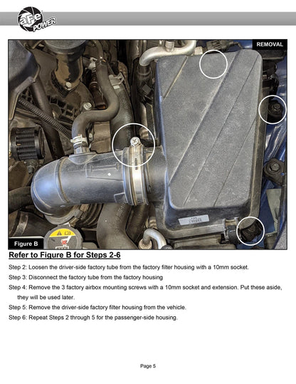 aFe MagnumFORCE Stage-2 Pro DRY S Intake w/6in Radial Filter | Kia Stinger V6 18-22 (56-70038D)