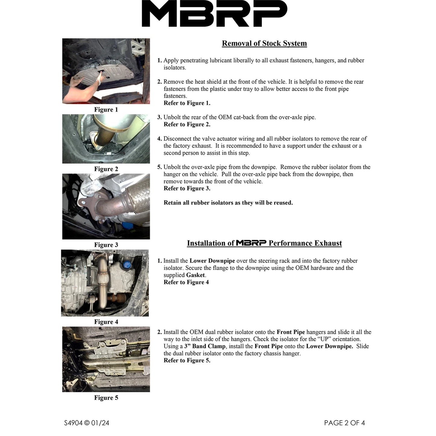 MBRP S49043BE Stainless Cat Back Exhaust System for 2024-26 Integra Type-S 2.0L