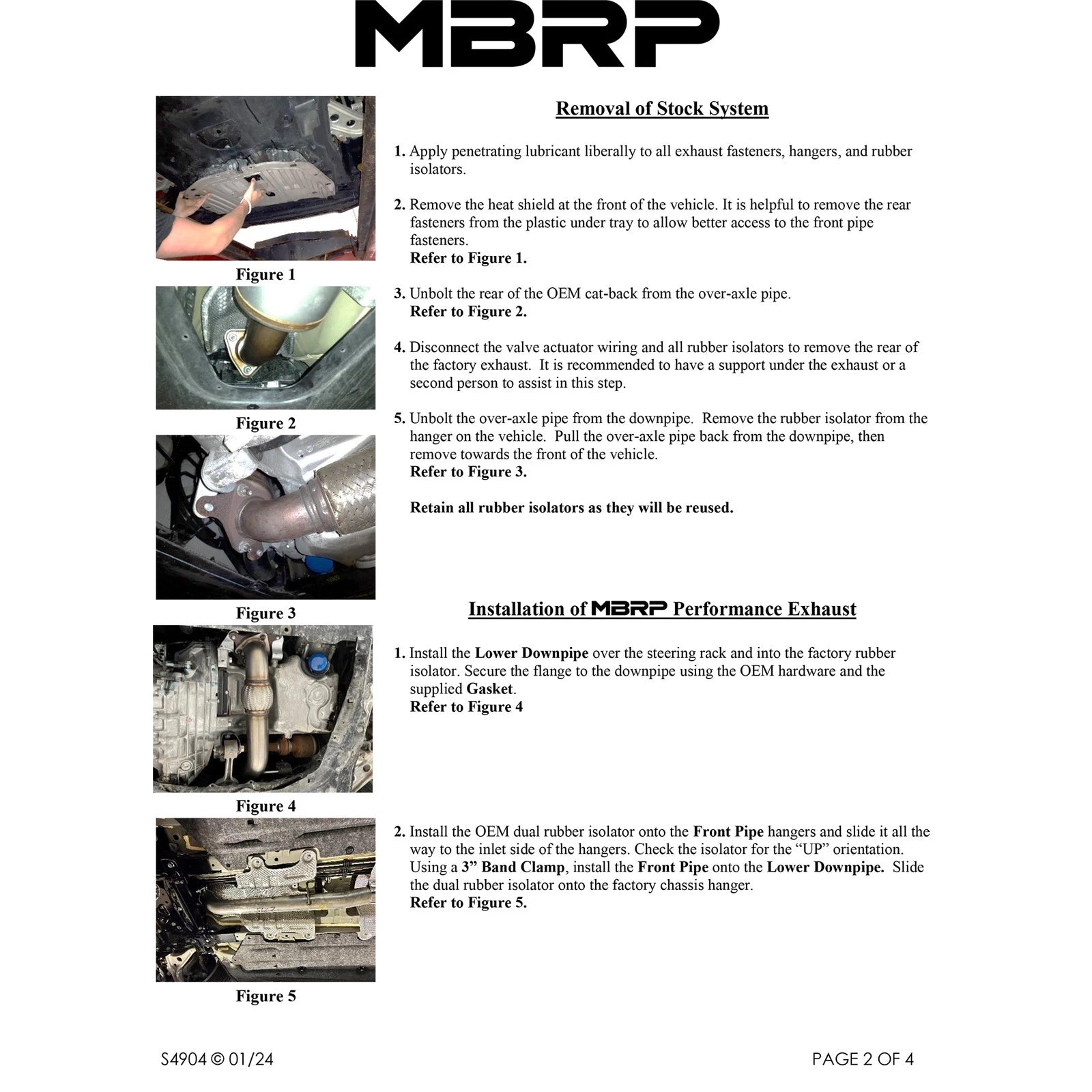 MBRP S49043BE Stainless Cat Back Exhaust System for 2024-26 Integra Type-S 2.0L