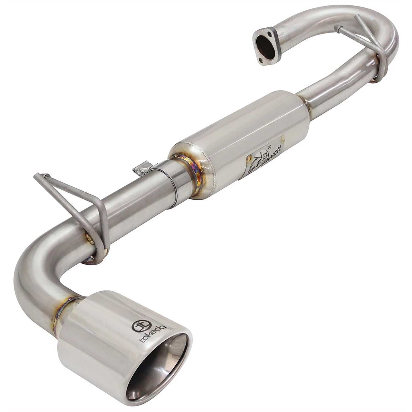 aFe Takeda 2-1/4in to 2-1/2in SS Axle-Back | Scion tC 2.5L (11-16) (49-36025-P)