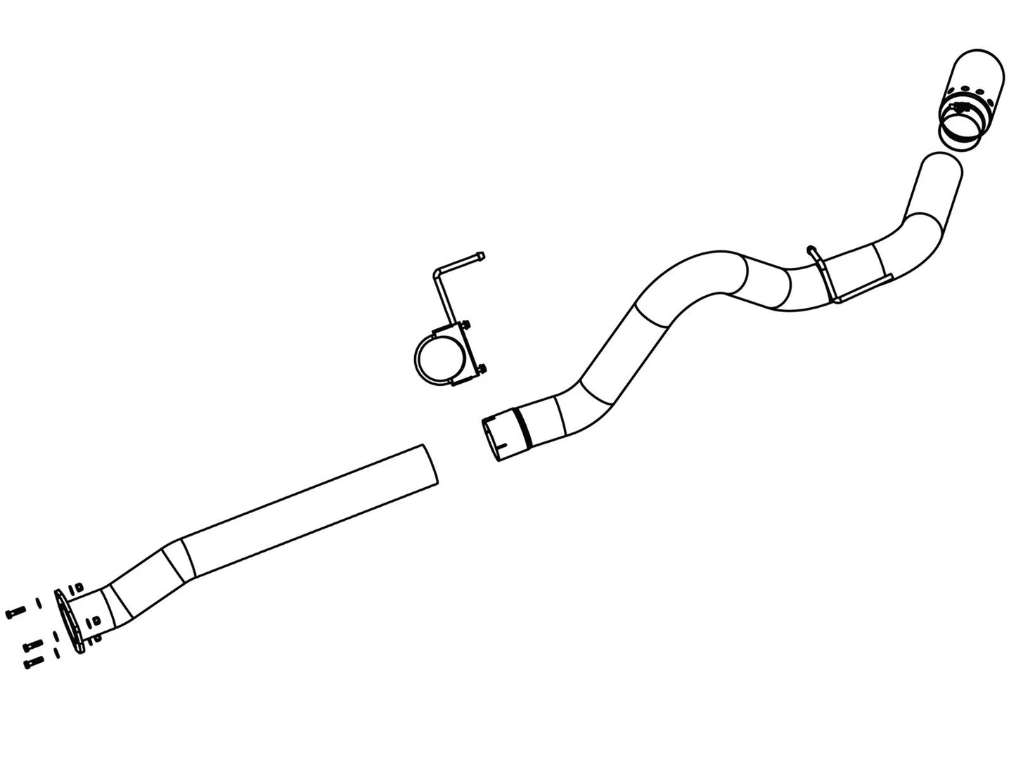 aFe MACHForce XP 4in DPF-Back SS Exhaust | GM Diesel Trucks (07-14) (49-44004)