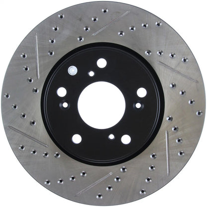 StopTech 127.40086R Front Right Drilled Disc Brake Rotor for 13-20 Honda Accord