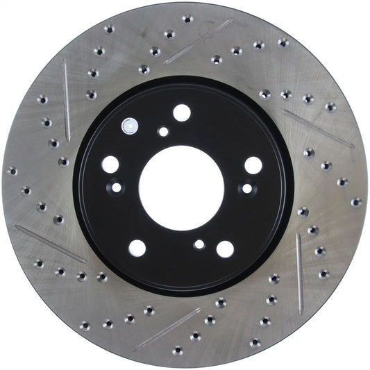 StopTech 127.40086R Front Right Drilled Disc Brake Rotor for 13-20 Honda Accord