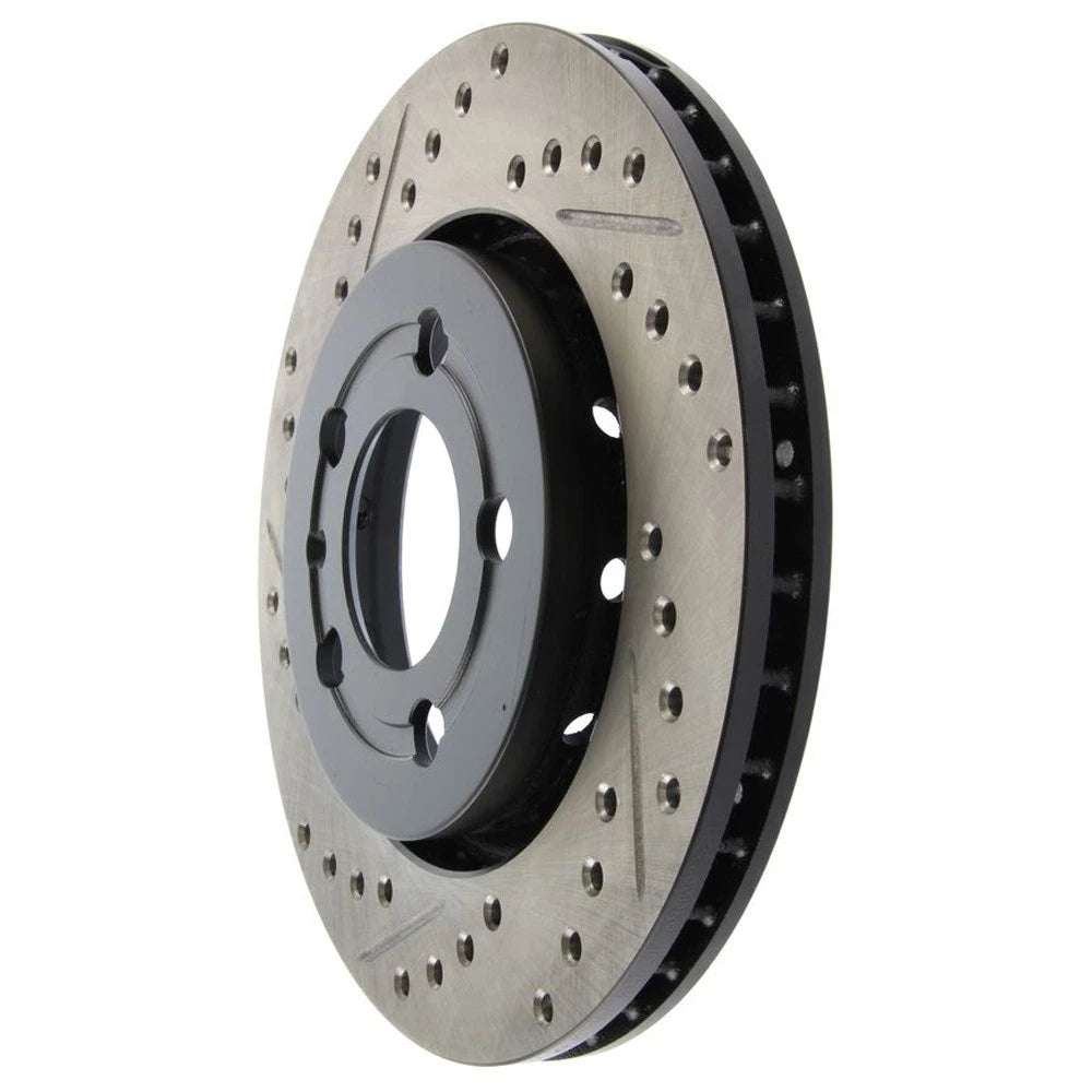 StopTech 127.33069R Rear Right Drilled Brake Rotor for 00-06 TT / 02-06 VW Golf