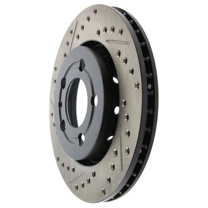 StopTech 127.33069R Rear Right Drilled Brake Rotor for 00-06 TT / 02-06 VW Golf