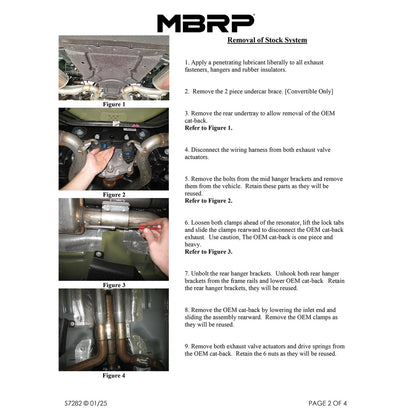 MBRP Armor Pro 3in T304 SS Cat-Back Dual Split Exhaust | Ford Mustang 5.0L (24+) (S7282304)