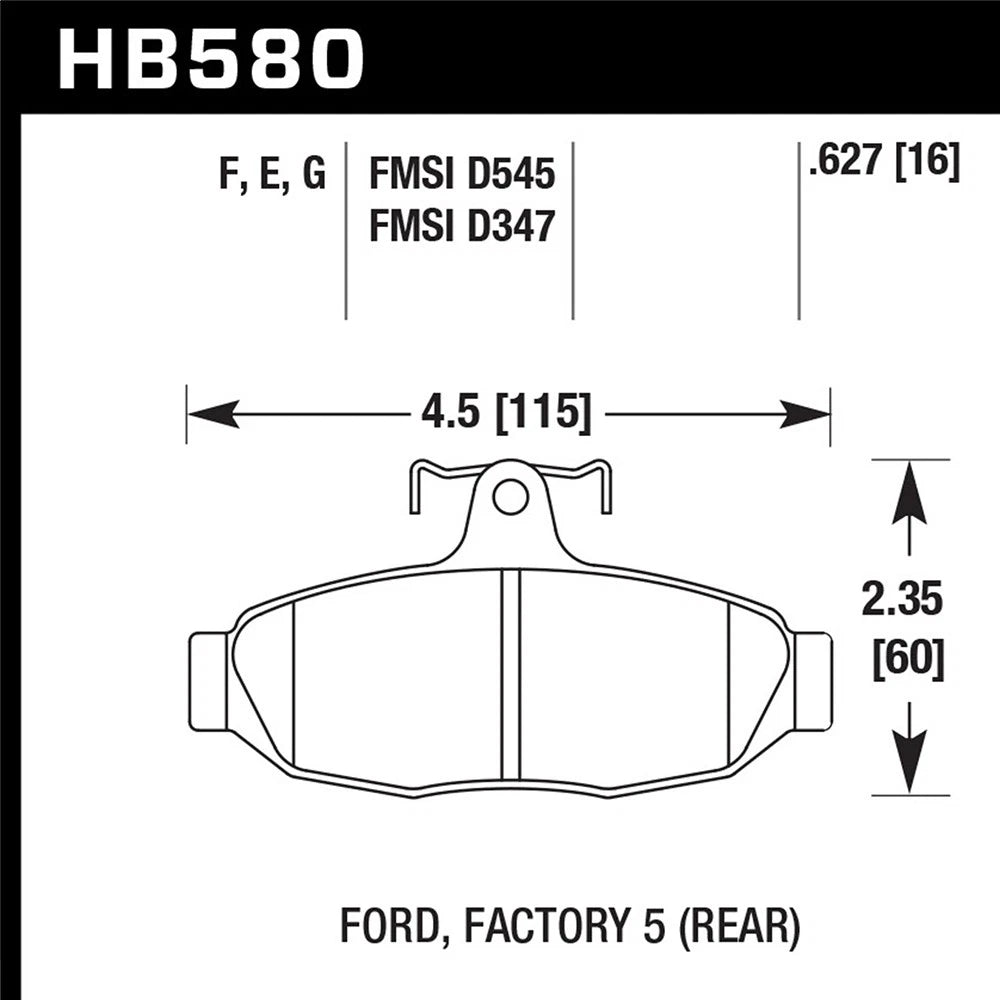 Hawk HPS Street Brake Pads | HB580F.627