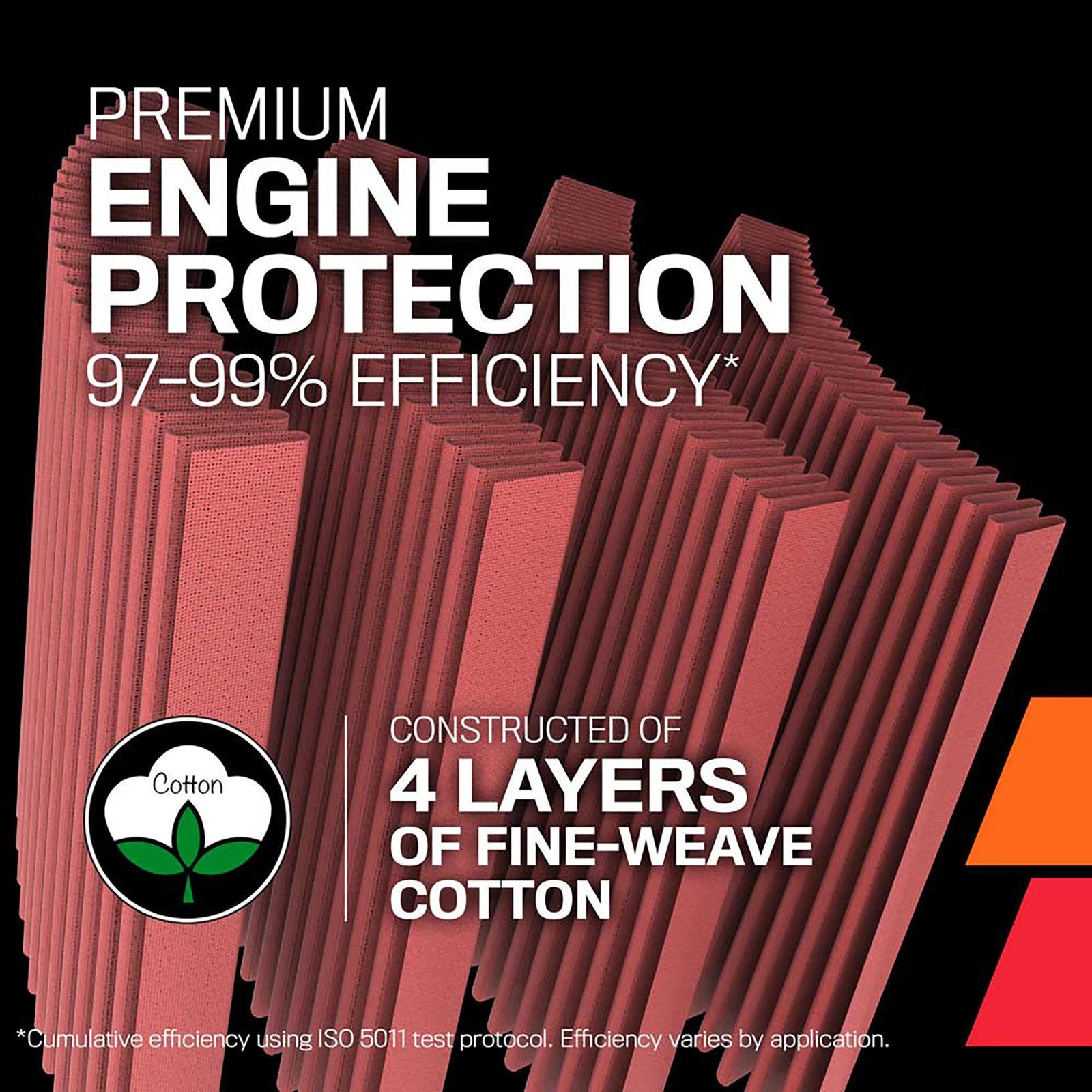 K&N RU-2960XD Universal Round Tapered Performance Washable Air Filter for Intake