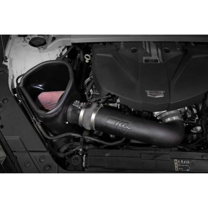 K&N 63-3121 Performance High Flow Cold Air Intake for 22-25 Cadillac CT5 6.2L V8