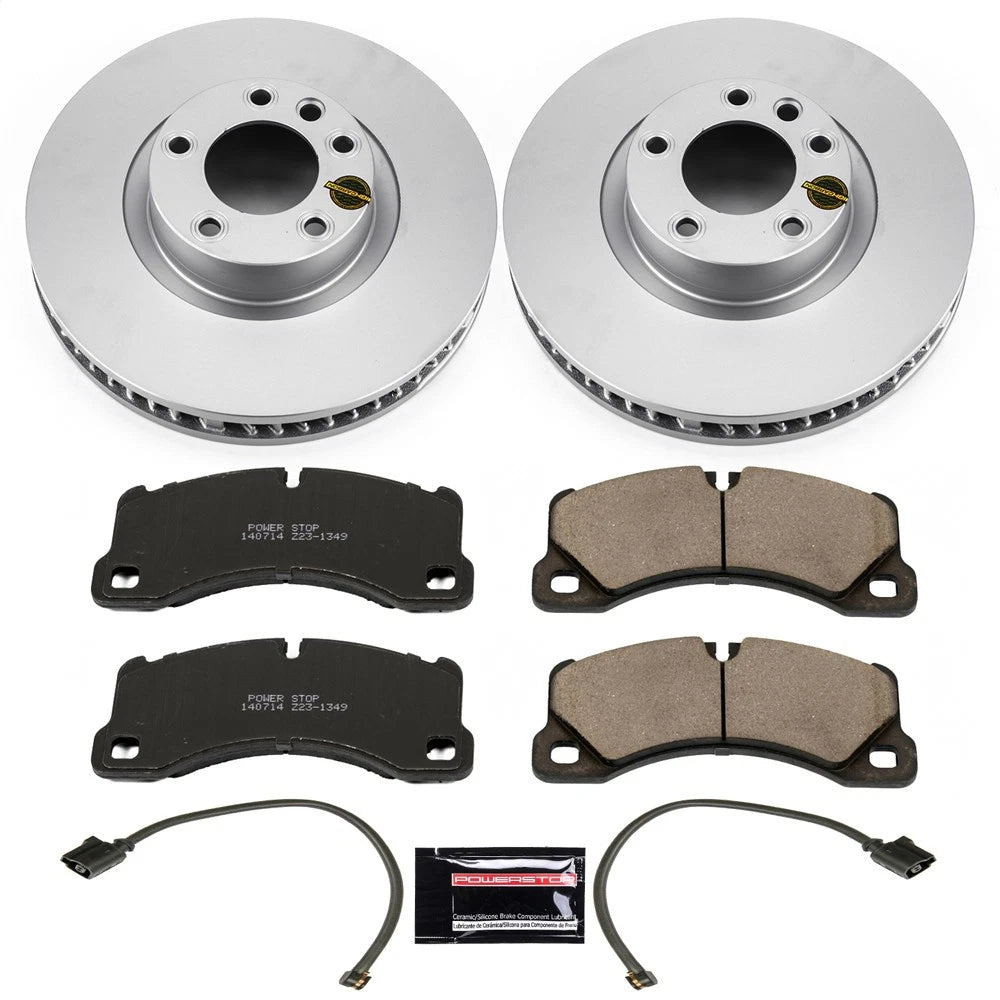 PowerStop CRK6042 Front Disc Brake Kit Pads for 11-12 Cayenne S / 11-15 Touareg