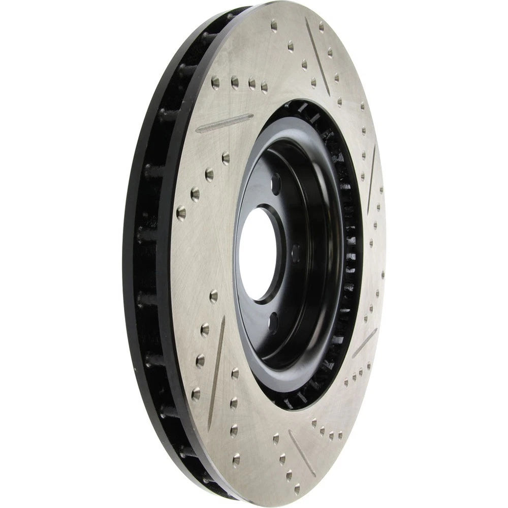 StopTech 127.61089R Front Right Drilled Disc Brake Rotor for 07-14 Ford Mustang