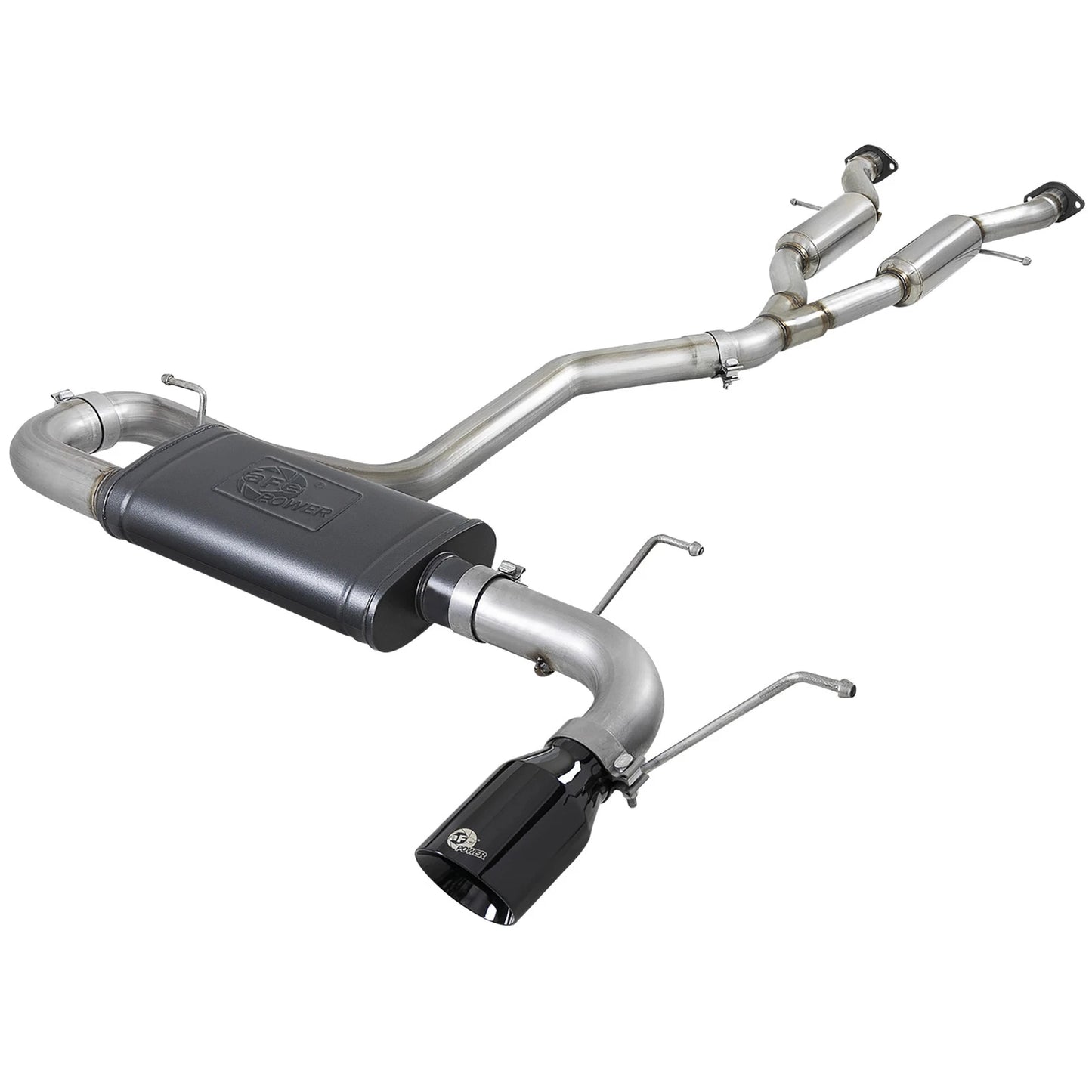 aFe 2.5in to 3in SS Cat-Back Exhaust w/ Black Tip | Jeep Grand Cherokee WK2 14-19 (49-38078-B)